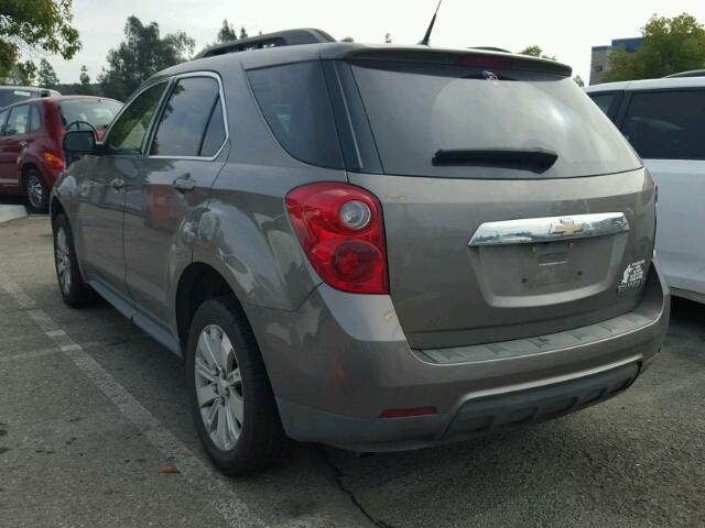 2CNALPEW9A6356792 - 2010 CHEVROLET EQUINOX LT BROWN photo 3