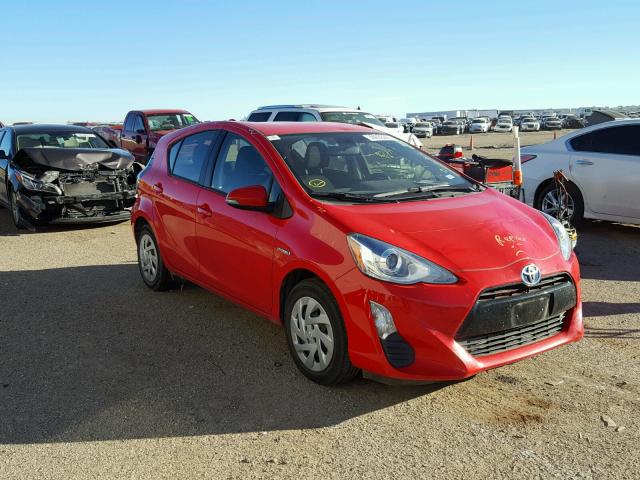 JTDKDTB35G1128499 - 2016 TOYOTA PRIUS C RED photo 1