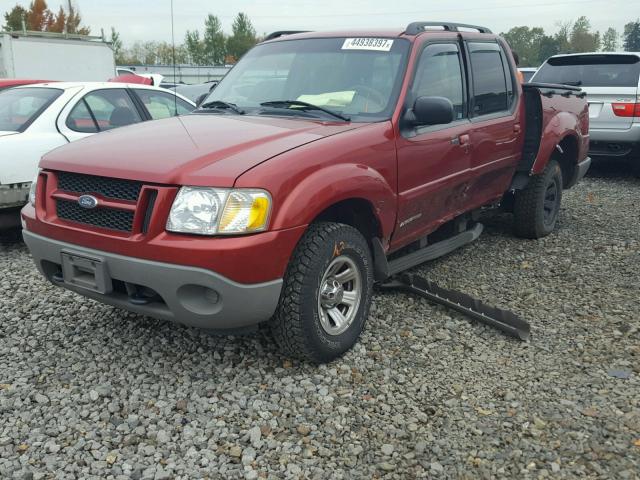 1FMZU77E91UA86419 - 2001 FORD EXPLORER S BURGUNDY photo 2