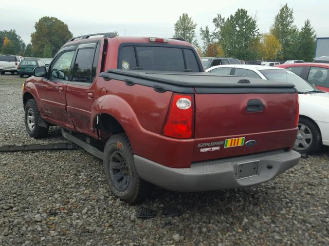 1FMZU77E91UA86419 - 2001 FORD EXPLORER S BURGUNDY photo 3
