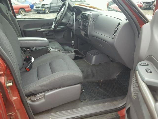 1FMZU77E91UA86419 - 2001 FORD EXPLORER S BURGUNDY photo 5