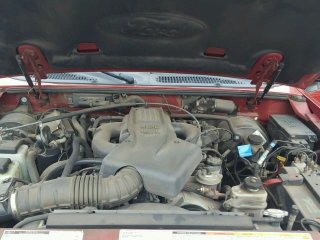 1FMZU77E91UA86419 - 2001 FORD EXPLORER S BURGUNDY photo 7