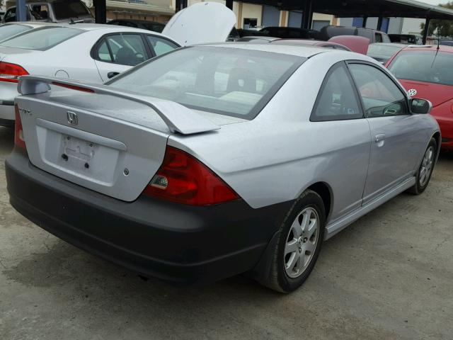 1HGEM22961L079712 - 2001 HONDA CIVIC SI GRAY photo 4