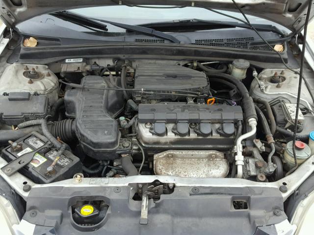 1HGEM22961L079712 - 2001 HONDA CIVIC SI GRAY photo 7