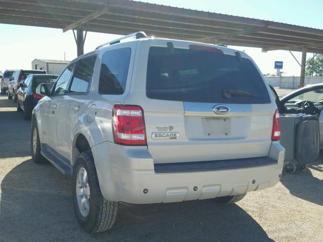 1FMCU04138KD07338 - 2008 FORD ESCAPE LIM GRAY photo 3