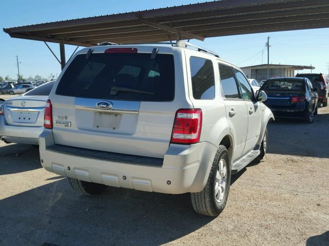 1FMCU04138KD07338 - 2008 FORD ESCAPE LIM GRAY photo 4