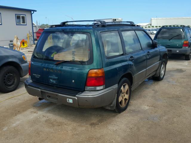 JF1SF655XWH704110 - 1998 SUBARU FORESTER S GREEN photo 4