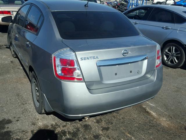 3N1AB6APXAL649227 - 2010 NISSAN SENTRA 2.0 GRAY photo 3