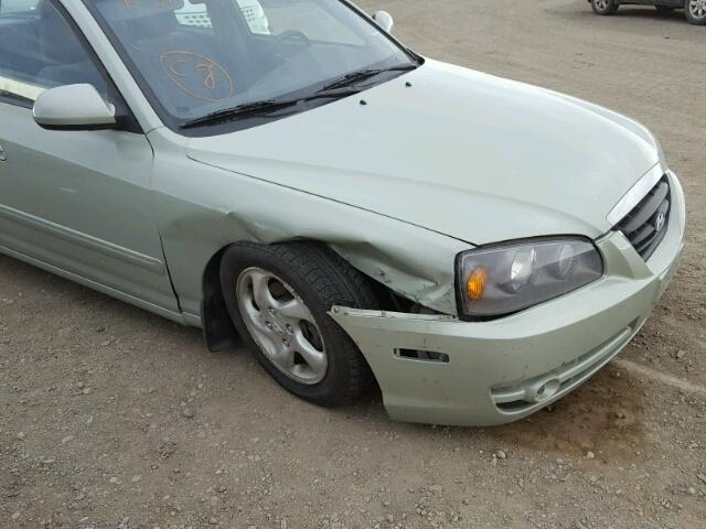 KMHDN45D16U229502 - 2006 HYUNDAI ELANTRA GL GREEN photo 9