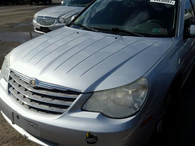 1C3LC56K67N508663 - 2007 CHRYSLER SEBRING TO SILVER photo 9