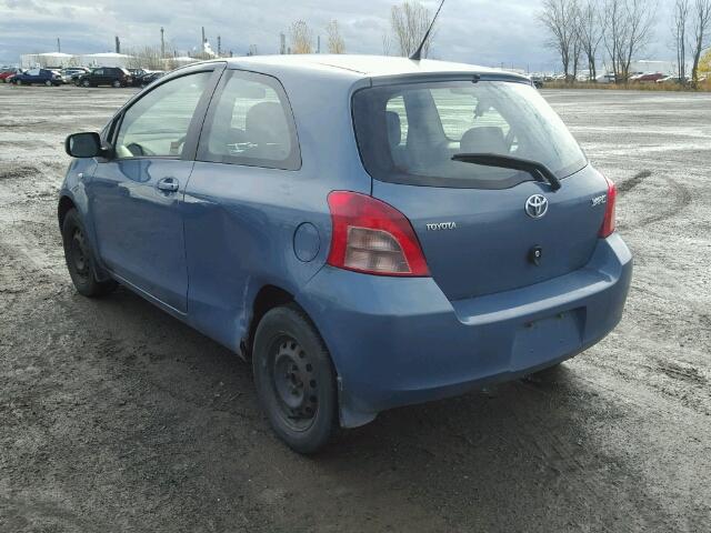 JTDJT923765012486 - 2006 TOYOTA YARIS BLUE photo 3