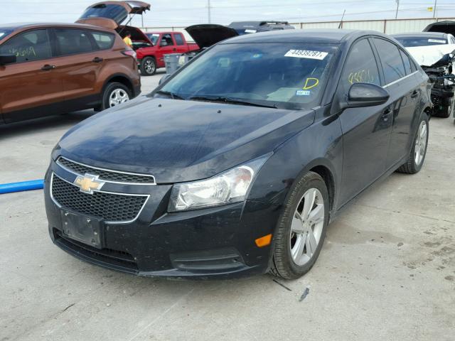 1G1P75SZ5E7392175 - 2014 CHEVROLET CRUZE BLACK photo 2