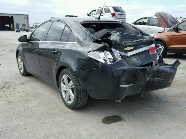 1G1P75SZ5E7392175 - 2014 CHEVROLET CRUZE BLACK photo 3