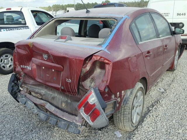 3N1AB61E97L725169 - 2007 NISSAN SENTRA 2.0 RED photo 4