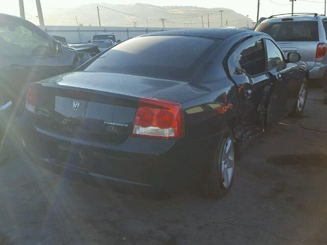 2B3KA43D59H506381 - 2009 DODGE CHARGER BLACK photo 4