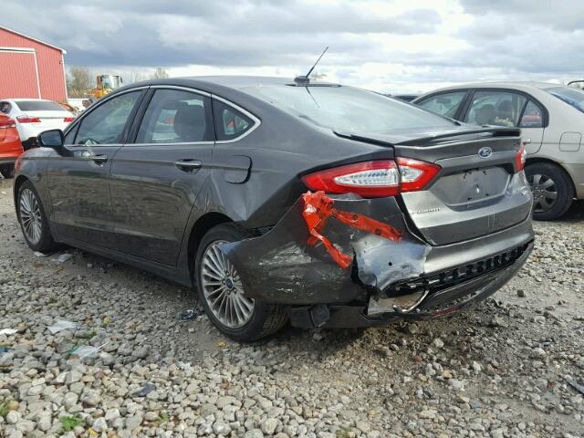 3FA6P0D99FR285195 - 2015 FORD FUSION TIT GRAY photo 3