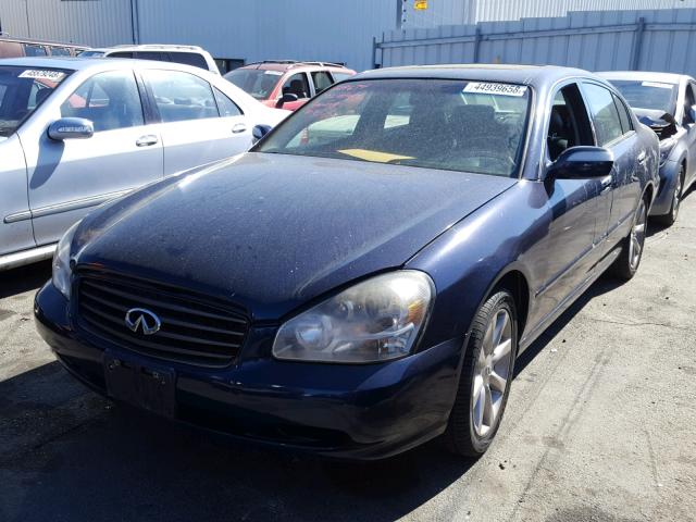 JNKBF01A82M002877 - 2002 INFINITI Q45 BLUE photo 2