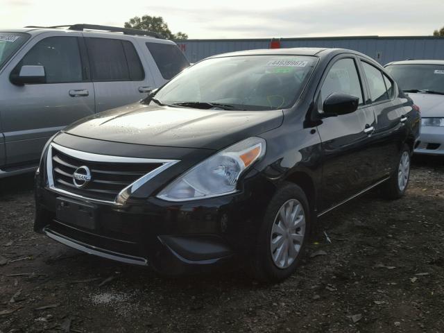 3N1CN7AP6FL954799 - 2015 NISSAN VERSA S BLACK photo 2