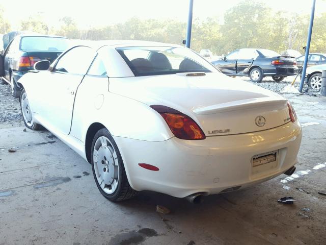 JTHFN48Y420034991 - 2002 LEXUS SC WHITE photo 3