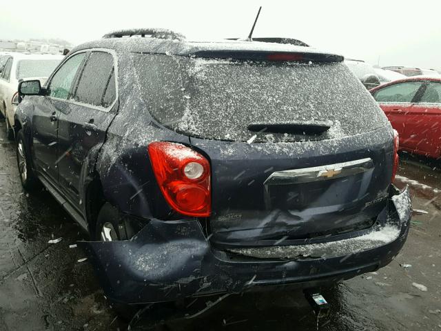 2GNFLFEKXE6239253 - 2014 CHEVROLET EQUINOX LT BLUE photo 3