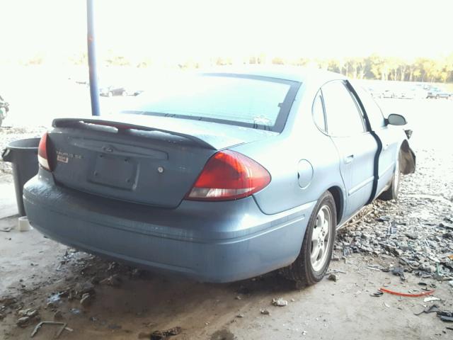 1FAFP53235A187063 - 2005 FORD TAURUS BLUE photo 4