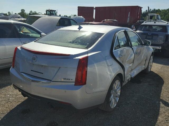 1G6AH5RXXE0186912 - 2014 CADILLAC ATS LUXURY SILVER photo 4