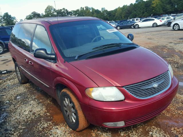 2C8GP54LX2R659657 - 2002 CHRYSLER TOWN & COU RED photo 1