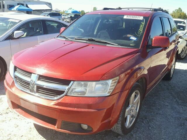 3D4PG5FV8AT121182 - 2010 DODGE JOURNEY SX RED photo 2