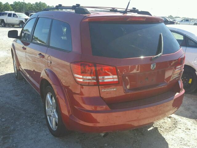 3D4PG5FV8AT121182 - 2010 DODGE JOURNEY SX RED photo 3