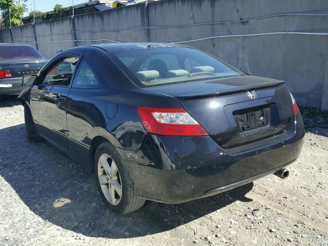2HGFG12878H563750 - 2008 HONDA CIVIC EX შავი ფოტო 3