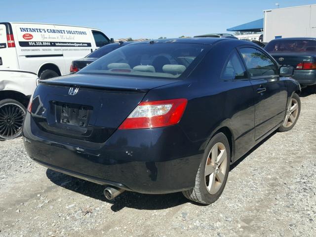 2HGFG12878H563750 - 2008 HONDA CIVIC EX BLACK photo 4