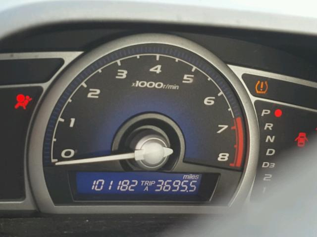 2HGFG12878H563750 - 2008 HONDA CIVIC EX შავი ფოტო 8