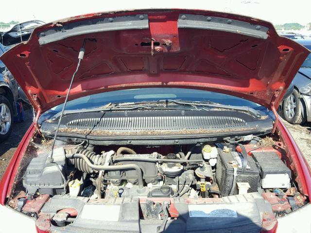 1D4GP45R06B729866 - 2006 DODGE CARAVAN SX RED photo 7