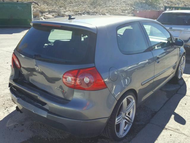 WVWFV71K18W150096 - 2008 VOLKSWAGEN GTI GRAY photo 4