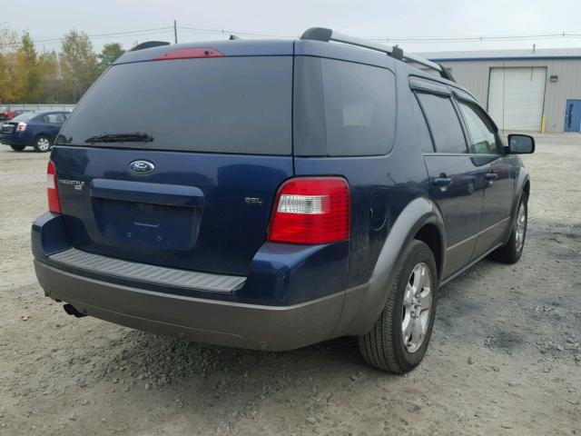 1FMDK05147GA11979 - 2007 FORD FREESTYLE BLUE photo 4