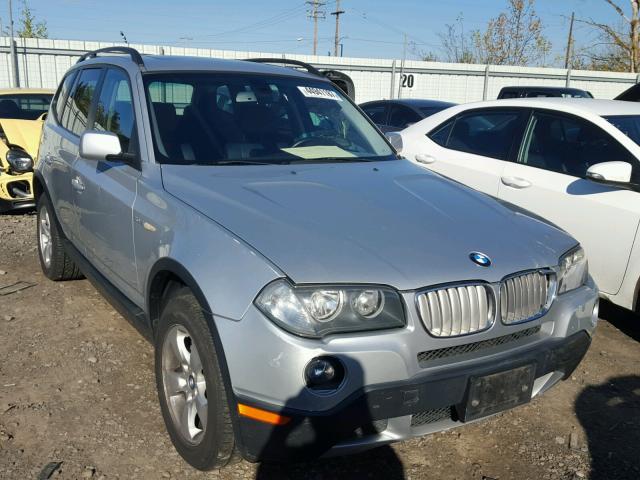 WBXPC93468WJ19059 - 2008 BMW X3 3.0SI SILVER photo 1