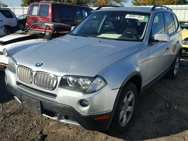 WBXPC93468WJ19059 - 2008 BMW X3 3.0SI SILVER photo 2