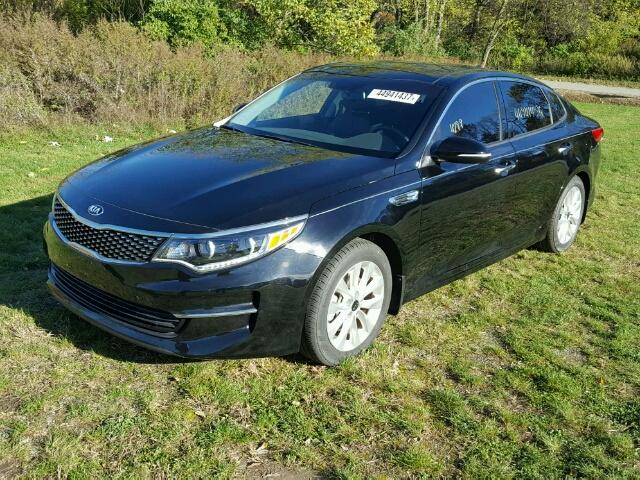 5XXGU4L34GG031518 - 2018 KIA OPTIMA BLACK photo 2