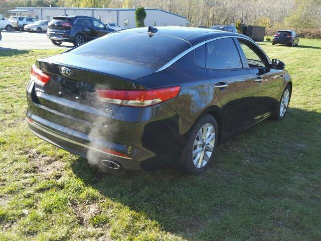 5XXGU4L34GG031518 - 2018 KIA OPTIMA BLACK photo 4