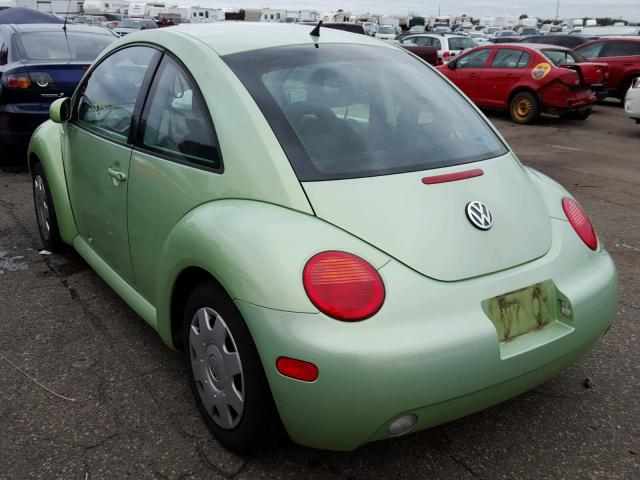 3VWBS21C21M418112 - 2001 VOLKSWAGEN NEW BEETLE GREEN photo 3