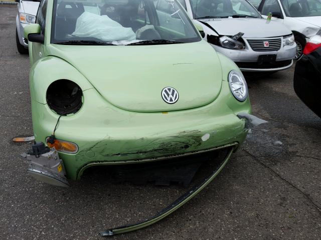 3VWBS21C21M418112 - 2001 VOLKSWAGEN NEW BEETLE GREEN photo 9