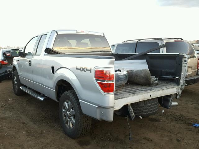 1FTFX1ET9DFD11041 - 2013 FORD F150 SILVER photo 3