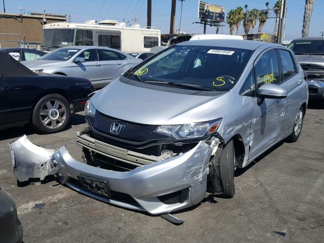 3HGGK5H50FM778330 - 2015 HONDA FIT LX SILVER photo 2