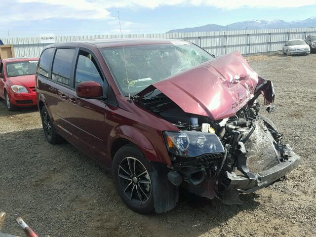 2C4RDGBG2HR707178 - 2017 DODGE GRAND CARA MAROON photo 1