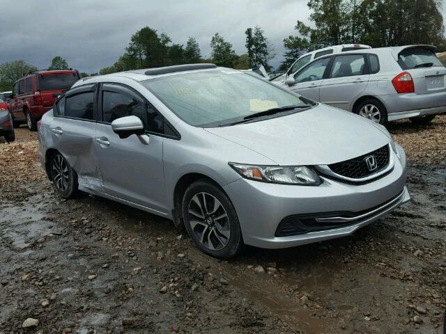 19XFB2F81EE027123 - 2014 HONDA CIVIC EX SILVER photo 1