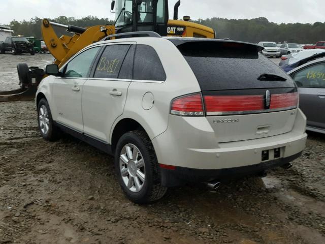 2LMDU68C27BJ31818 - 2007 LINCOLN MKX CREAM photo 3