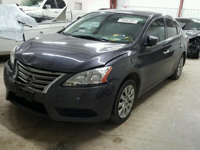 3N1AB7APXDL737253 - 2013 NISSAN SENTRA S CHARCOAL photo 2