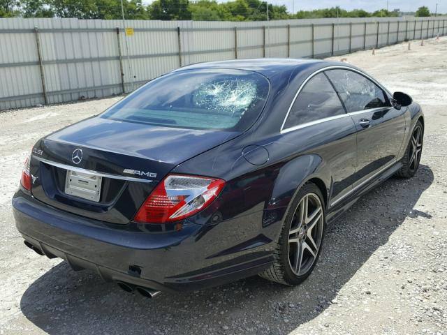 WDDEJ77X69A022516 - 2009 MERCEDES-BENZ CL 63 AMG BLACK photo 4