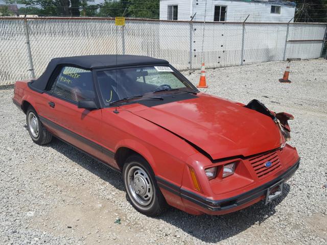 1FABP2739EF201566 - 1984 FORD MUSTANG GL RED photo 1