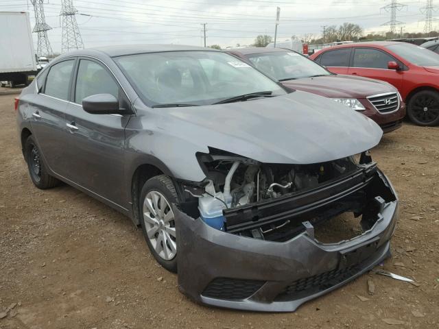 3N1AB7AP2GY295267 - 2016 NISSAN SENTRA S GRAY photo 1